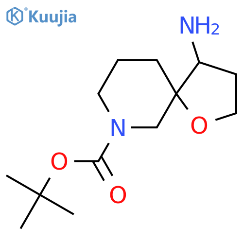 Tert-butyl 4-amino-1-oxa-7-azaspiro[4.5]decane-7-carboxylate structure