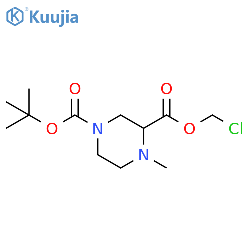 1,3-Piperazinedicarboxylic acid, 4-methyl-, 3-(chloromethyl) 1-(1,1-dimethylethyl) ester structure