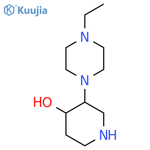 3-(4-Ethylpiperazin-1-yl)piperidin-4-ol structure