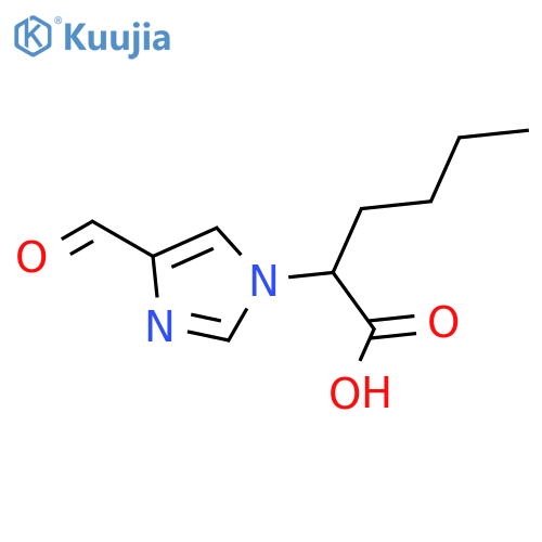 2-(4-formyl-1H-imidazol-1-yl)hexanoic acid structure