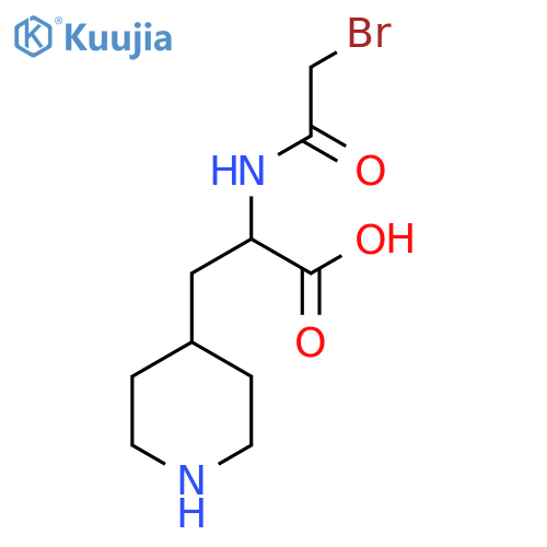 4-Piperidinepropanoic acid, α-[(2-bromoacetyl)amino]- structure