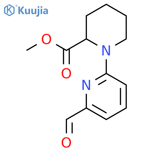 Methyl 1-(6-formylpyridin-2-yl)piperidine-2-carboxylate structure