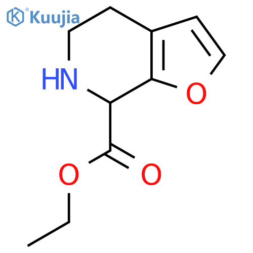 ethyl 4H,5H,6H,7H-furo2,3-cpyridine-7-carboxylate structure