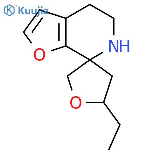 5'-ethyl-5,6-dihydro-4H-spirofuro2,3-cpyridine-7,3'-oxolane structure