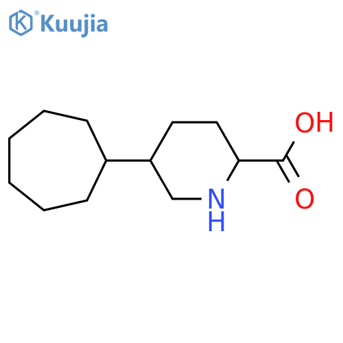 5-Cycloheptylpiperidine-2-carboxylic acid structure