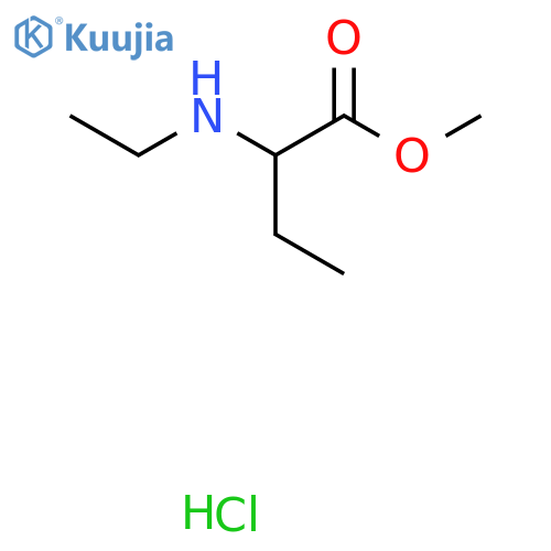 Methyl 2-(ethylamino)butanoate;hydrochloride structure