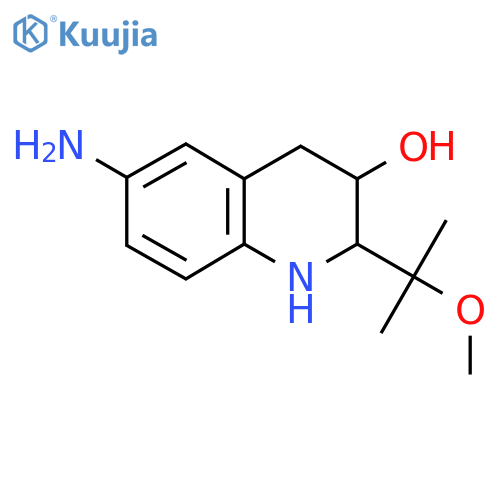 6-Amino-2-(2-methoxypropan-2-yl)-1,2,3,4-tetrahydroquinolin-3-ol structure