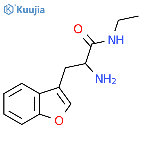 3-Benzofuranpropanamide, α-amino-N-ethyl- structure