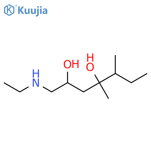 1-(Ethylamino)-4,5-dimethylheptane-2,4-diol structure