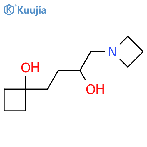 1-Azetidineethanol, α-[2-(1-hydroxycyclobutyl)ethyl]- structure