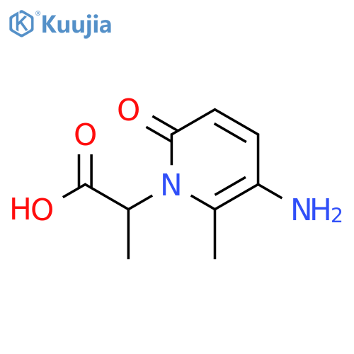 2-(5-amino-6-methyl-2-oxo-1,2-dihydropyridin-1-yl)propanoic acid structure