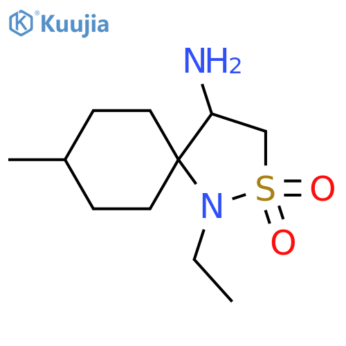 4-amino-1-ethyl-8-methyl-2lambda6-thia-1-azaspiro4.5decane-2,2-dione structure