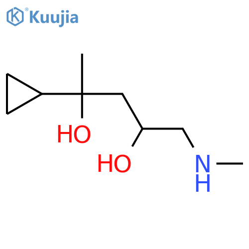 4-Cyclopropyl-1-(methylamino)pentane-2,4-diol structure