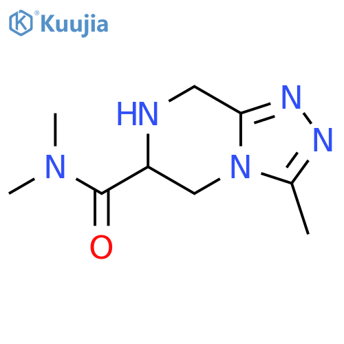 N,N,3-trimethyl-5H,6H,7H,8H-[1,2,4]triazolo[4,3-a]pyrazine-6-carboxamide structure