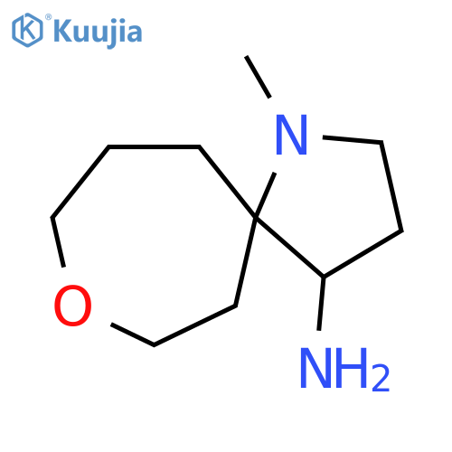 8-Oxa-1-azaspiro[4.6]undecan-4-amine, 1-methyl- structure