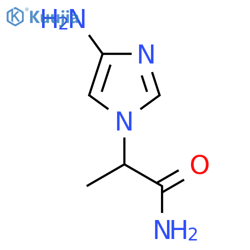 2-(4-amino-1H-imidazol-1-yl)propanamide structure
