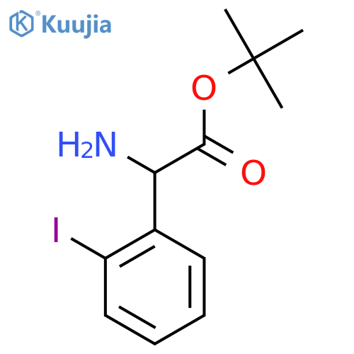 Tert-butyl 2-amino-2-(2-iodophenyl)acetate structure