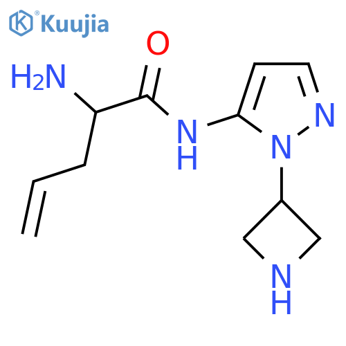 2-amino-N-1-(azetidin-3-yl)-1H-pyrazol-5-ylpent-4-enamide structure