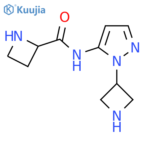 N-1-(azetidin-3-yl)-1H-pyrazol-5-ylazetidine-2-carboxamide structure