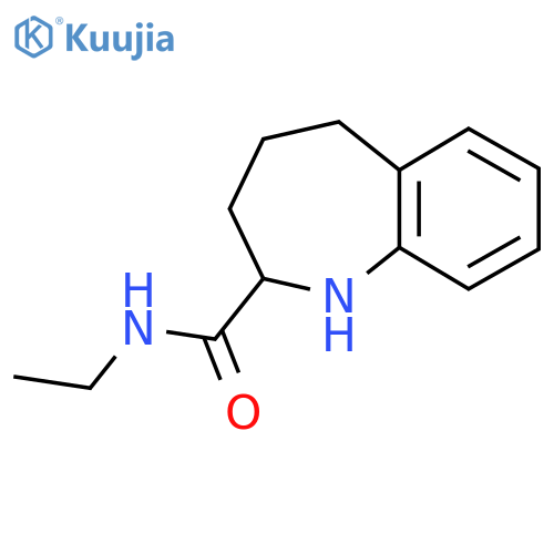 N-ethyl-2,3,4,5-tetrahydro-1H-1-benzazepine-2-carboxamide structure