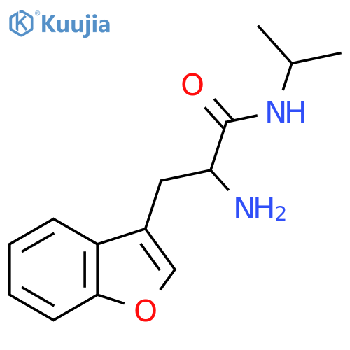 2-amino-3-(1-benzofuran-3-yl)-N-(propan-2-yl)propanamide structure