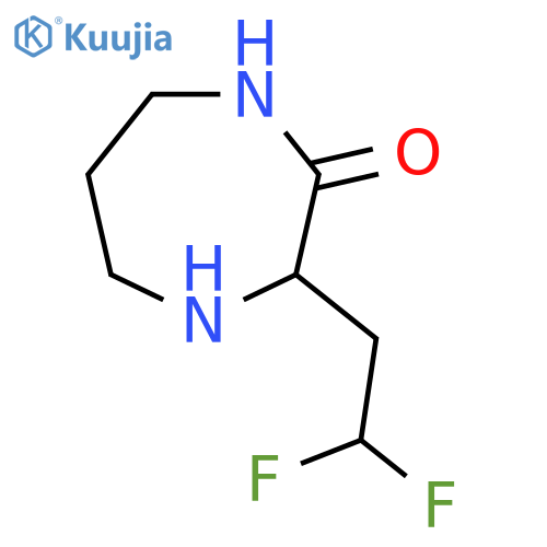 3-(2,2-Difluoroethyl)-1,4-diazepan-2-one structure