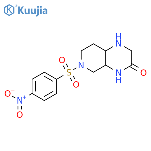 6-(4-Nitrobenzenesulfonyl)-decahydropyrido[3,4-b]pyrazin-3-one structure