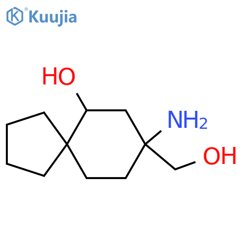 8-Amino-8-(hydroxymethyl)spiro[4.5]decan-6-ol structure