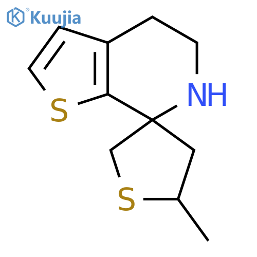 5'-methyl-5,6-dihydro-4H-spirothieno2,3-cpyridine-7,3'-thiolane structure