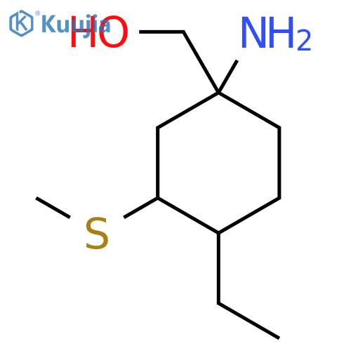 [1-Amino-4-ethyl-3-(methylsulfanyl)cyclohexyl]methanol structure
