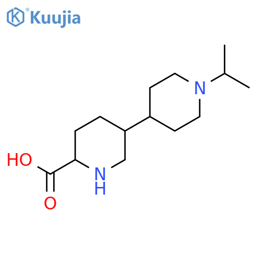 5-[1-(Propan-2-yl)piperidin-4-yl]piperidine-2-carboxylic acid structure