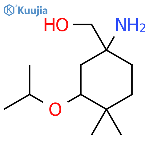 [1-Amino-4,4-dimethyl-3-(propan-2-yloxy)cyclohexyl]methanol structure