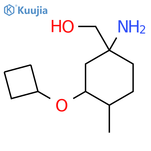 (1-Amino-3-cyclobutoxy-4-methylcyclohexyl)methanol structure