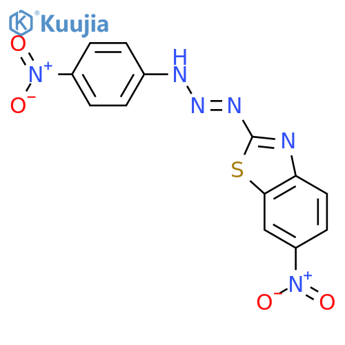 Benzothiazole, 6-nitro-2-[3-(4-nitrophenyl)-1-triazenyl]- structure