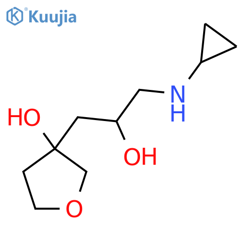 3-Furanethanol, α-[(cyclopropylamino)methyl]tetrahydro-3-hydroxy- structure