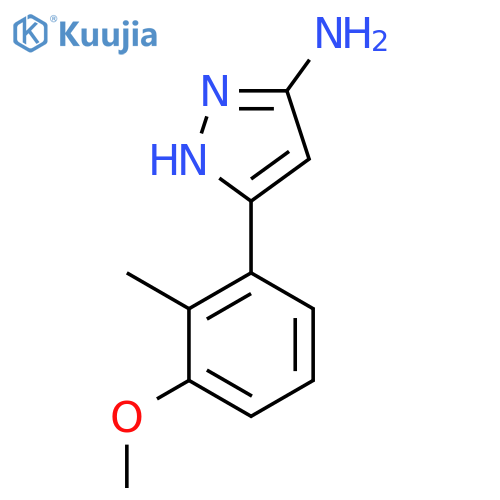 5-(3-methoxy-2-methylphenyl)-1H-pyrazol-3-amine structure