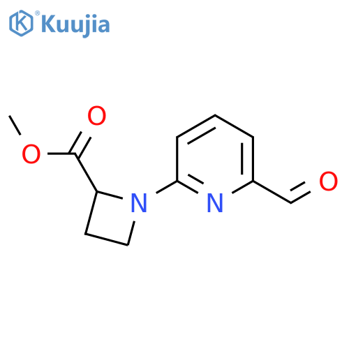 methyl 1-(6-formylpyridin-2-yl)azetidine-2-carboxylate structure