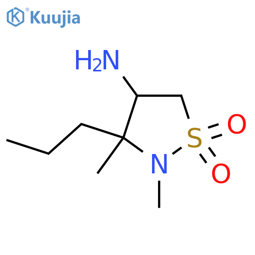 4-amino-2,3-dimethyl-3-propyl-1lambda6,2-thiazolidine-1,1-dione structure