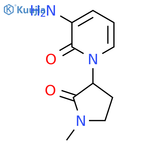 3-amino-1-(1-methyl-2-oxopyrrolidin-3-yl)-1,2-dihydropyridin-2-one structure