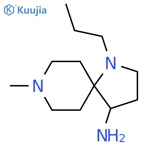 1,8-Diazaspiro[4.5]decan-4-amine, 8-methyl-1-propyl- structure