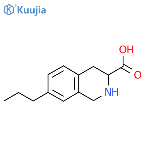 7-propyl-1,2,3,4-tetrahydroisoquinoline-3-carboxylic acid structure