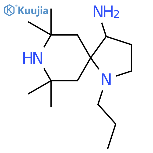 7,7,9,9-Tetramethyl-1-propyl-1,8-diazaspiro[4.5]decan-4-amine structure