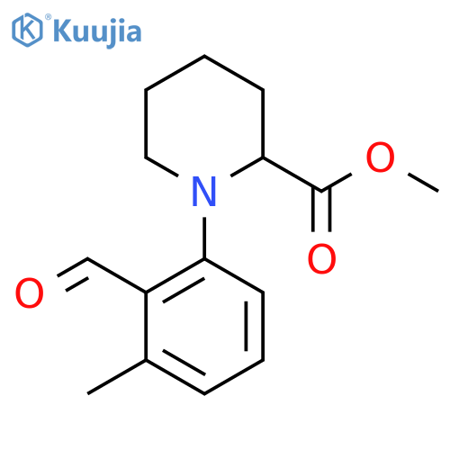 Methyl 1-(2-formyl-3-methylphenyl)piperidine-2-carboxylate structure