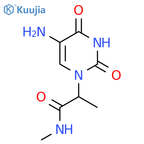 2-(5-amino-2,4-dioxo-1,2,3,4-tetrahydropyrimidin-1-yl)-N-methylpropanamide structure
