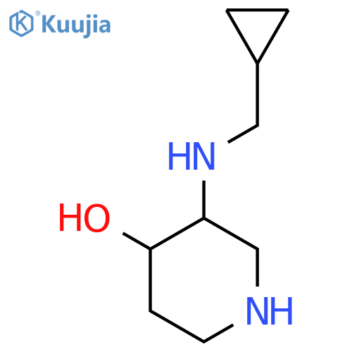 3-[(Cyclopropylmethyl)amino]piperidin-4-ol structure