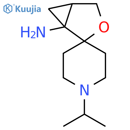 1'-(Propan-2-yl)-3-oxaspiro[bicyclo[3.1.0]hexane-2,4'-piperidine]-1-amine structure