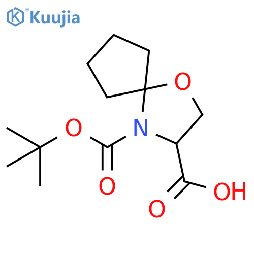 1-Oxa-4-azaspiro[4.4]nonane-3,4-dicarboxylic acid, 4-(1,1-dimethylethyl) ester structure