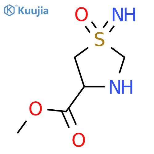 Methyl 1-imino-1-oxo-1lambda6,3-thiazolidine-4-carboxylate structure