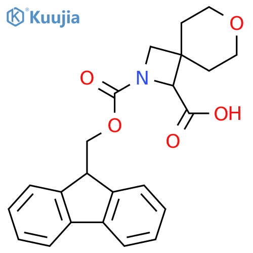 2-{[(9H-fluoren-9-yl)methoxy]carbonyl}-7-oxa-2-azaspiro[3.5]nonane-1-carboxylic acid structure