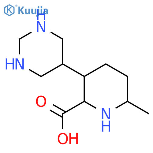 3-(1,3-Diazinan-5-yl)-6-methylpiperidine-2-carboxylic acid structure